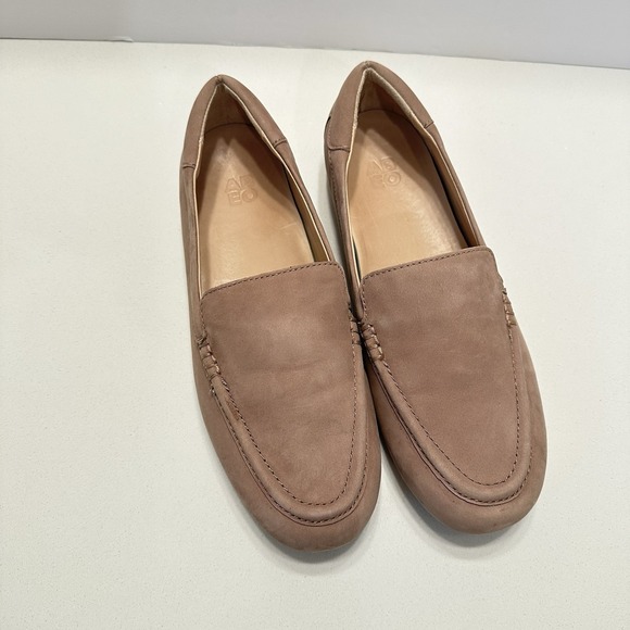 ABEO Harbor Slip On Loafer Women's Sz 9 Meta Tan Suede Leather BioSystem Comfort - Picture 3 of 12